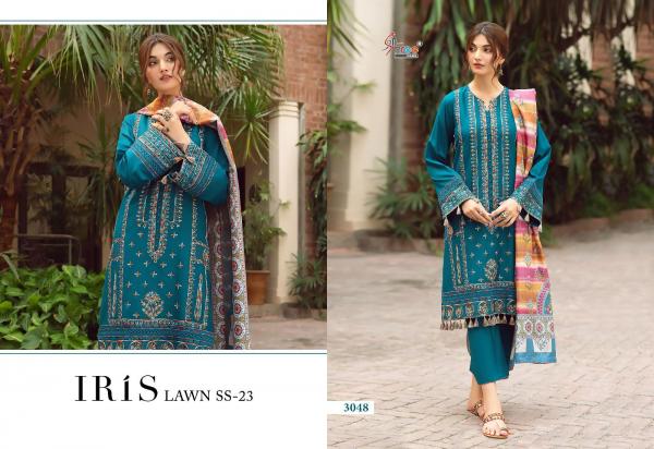 Shree Iris Lawn Ss 23 Chiffon Dupatta Pakistani Suit Collection